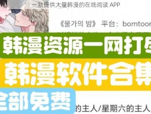 一款提供大量韩漫的在线阅读 APP