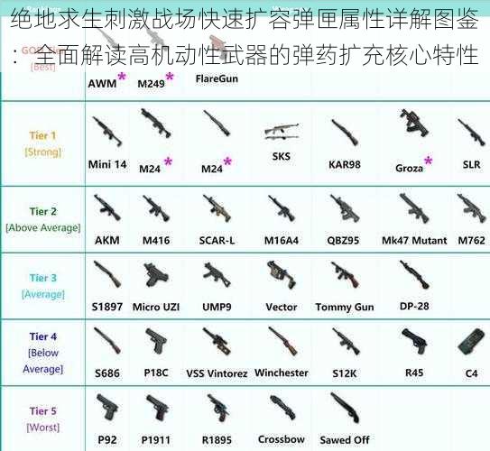 绝地求生刺激战场快速扩容弹匣属性详解图鉴：全面解读高机动性武器的弹药扩充核心特性