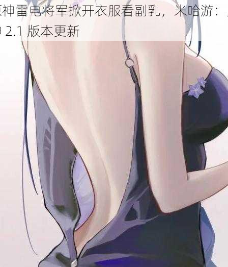 原神雷电将军掀开衣服看副乳，米哈游：原神 2.1 版本更新