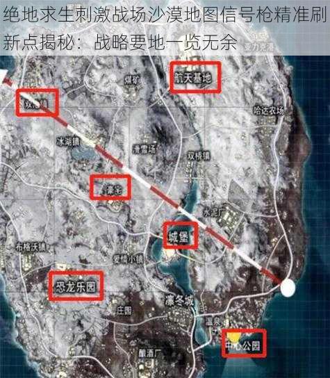 绝地求生刺激战场沙漠地图信号枪精准刷新点揭秘：战略要地一览无余