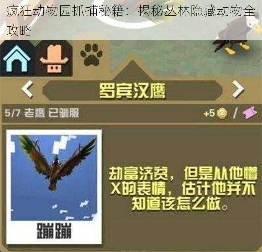 疯狂动物园抓捕秘籍：揭秘丛林隐藏动物全攻略