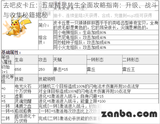 去吧皮卡丘：五星精灵转生全面攻略指南：升级、战斗与收集秘籍揭秘