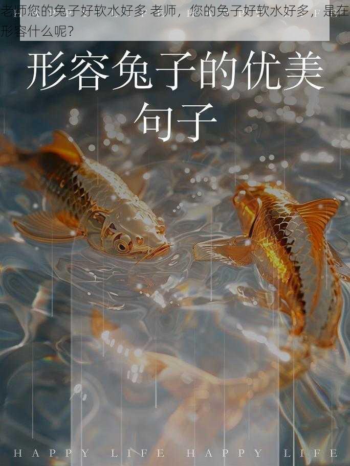 老师您的兔子好软水好多 老师，您的兔子好软水好多，是在形容什么呢？