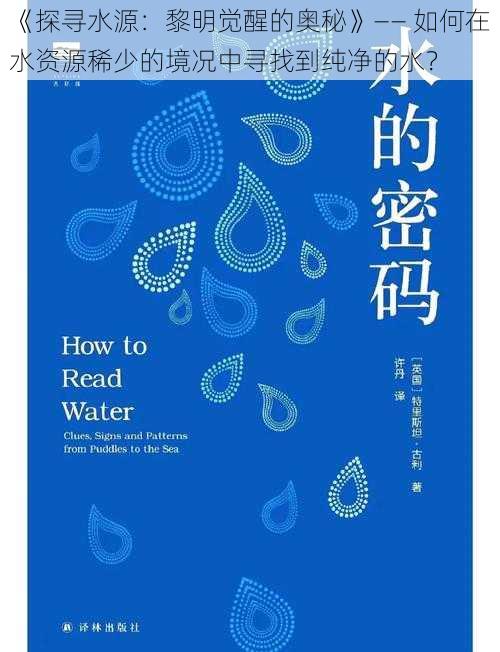 《探寻水源：黎明觉醒的奥秘》—— 如何在水资源稀少的境况中寻找到纯净的水？