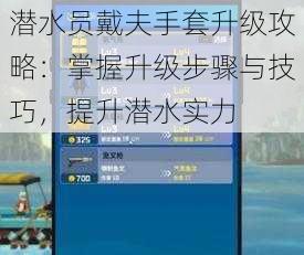 潜水员戴夫手套升级攻略：掌握升级步骤与技巧，提升潜水实力