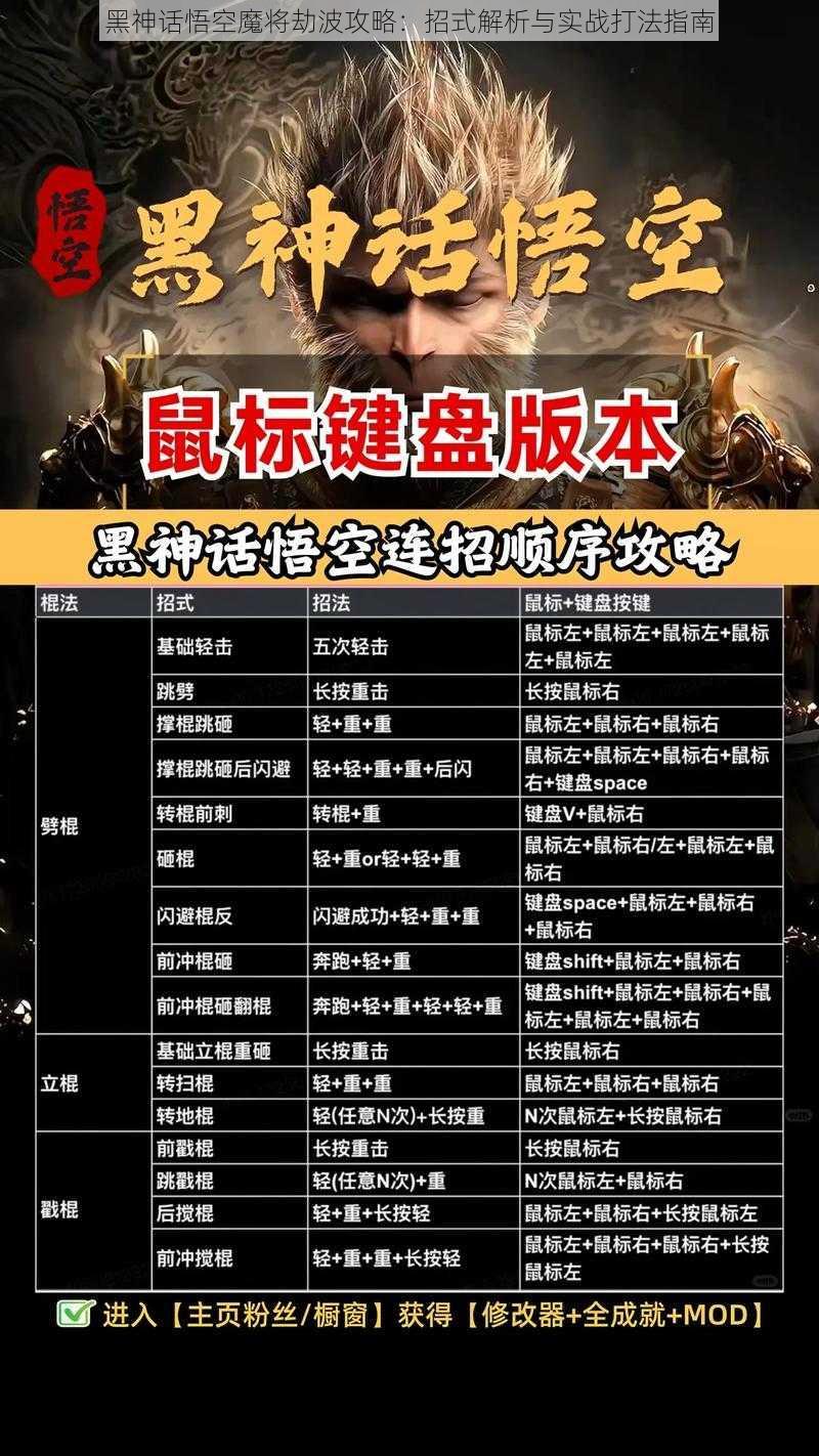 黑神话悟空魔将劫波攻略：招式解析与实战打法指南